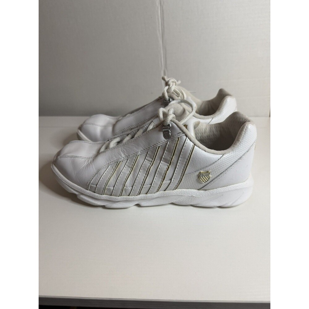 K-Swiss Women's ST329 CMF Sneaker White/Silver - 93426-155, White 5.5